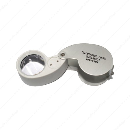 ذره بین تاشو چراغدار 40X مدل MG21011