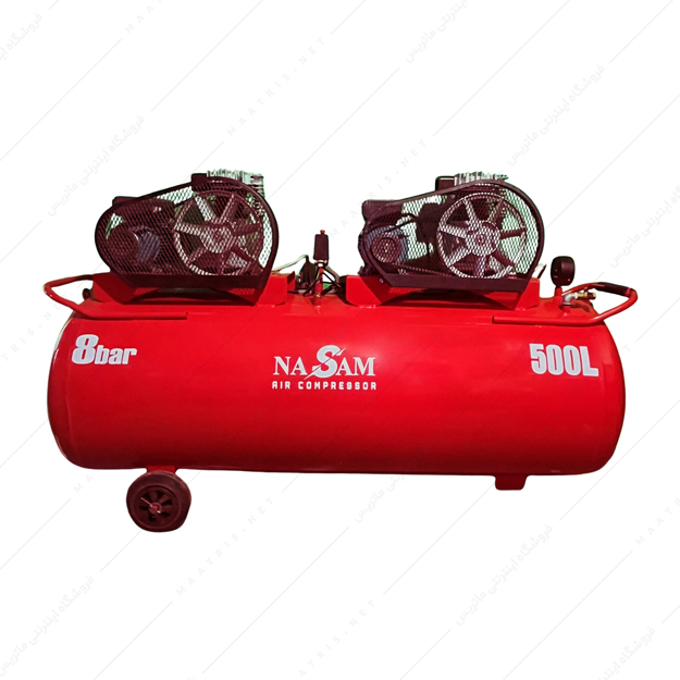 کمپرسور باد 500 لیتری خوابیده کد CO-1502 موتور 3095 برند نسام