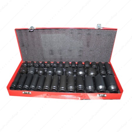 جعبه بکس 35 پارچه فشار قوی درایو 1/2 بلند مدل GW-LS0035