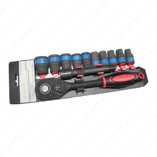 بکس 12 پارچه ریلی 10 تا 24 درایو 1/2 فشار قوی برند KING TOOLS