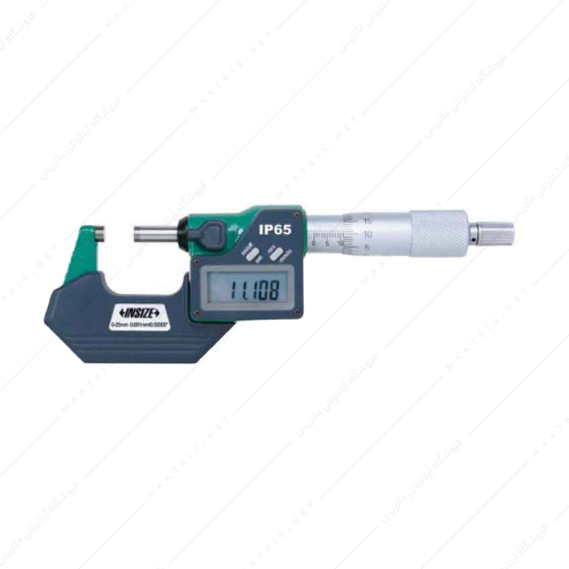 میکرومتر خارج دیجیتال آیپی سایز 100-75 کد 100-3108 برند اینسایز 
